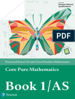 Edexcel A Level Further Mathematics Core Pure Mathematics Book 1