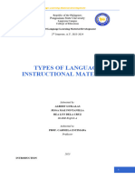 Types of Language Instructional Materials