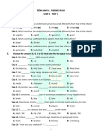 Tieng Anh 6 Friends Plus - Unit 6 - Test 2