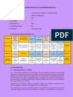 Planificacion de Los Aprendizajes 2023 3ro