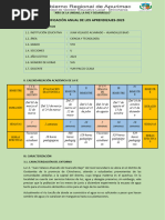 Planificacion de Los Aprendizajes 2023 5to