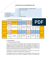 Planificacion de Los Aprendizajes 2023 3ro