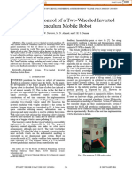 Balancing Control of A Two Wheeled Mobile Robot System