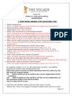 Class 7 - Science - Heat - WS