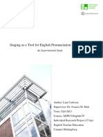 Singing As A Tool For English Pronunciation Improvement An Experimental Study