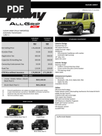 Suzuki Jimny Price List