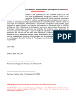 Autorização para Atendimento de Menores