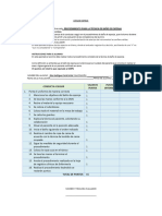 Lista de Cotejo Baño de Esponja