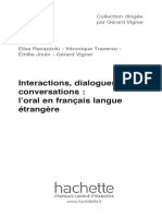 Interactions, Dialogues, Conversations: L'oral en Français Langue Étrangère