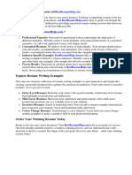 Resume Writing Examples