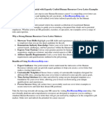 Cover Letter Examples Human Resources