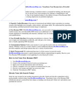 Free Resume PDF