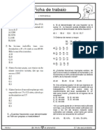 Ficha de Trabajo: FRACCIONES / Aritmética