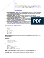 Curriculum Vitae Sample Italiano