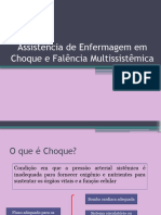 Assistência de Enfermagem em Choque e Falência Multissistêmica