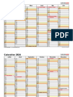 Calendrier 2024 Paysage 2 Pages