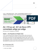 Petição Inicial - Art. 319 Ao Art. 321 Do Novo CPC Comentado