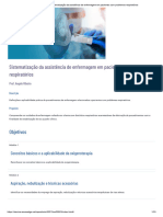 Sistematização Da Assistência de Enfermagem em Pacientes Com Problemas Respiratórios