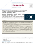 Effect of Lipid Based Nutrient Supplements On Micronutrie 2024 The American