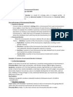 Chromosomal Disorders