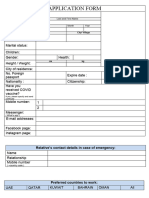 Application Form