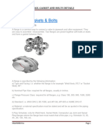 Details of Flange, Gasket and Bolt For Plant