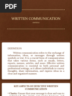 Written Communication