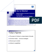 Go To Market: Today's Agenda