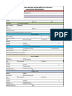 Ficha de Inscripción Deporte