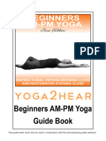 Beginners AM-PM Yoga A4 Guide Book