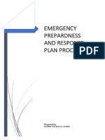 Emergency Prepardness and Respone Plan Procedure 2021