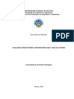 Avaliação Arquitetônica Universitária Sob o Viés Do Autismo - Dissertacao RODRIGUES Lucas Barbosa Da Silveira