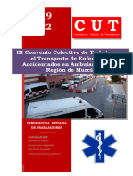 III Convenio Colectivo Transporte Sanitario Región de Murcia