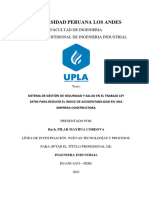 Universidad Peruana Los Andes: Facultad de Ingenieria Escuela Profesional de Ingenieria Industrial