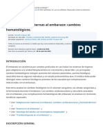 Adaptaciones Maternas Al Embarazo. Cambios Hematológicos - Uptodate