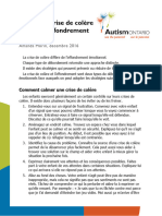 Calmer La Crise de Colère Et Gérer L'effondrement Émotionnel