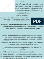 El Respeto y Protección A La Vida Privada y A La Honra de La Persona y de Su Familia