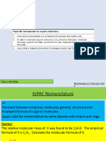 3 IUPAC Nomenclature