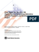 Final Report For The 10 To 100 Gigabit/Second Networking Laboratory Directed Research and Development Project