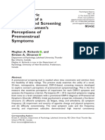 Psychometric Properties of A DSM-5-based Screening Tool For Womens Perceptions of Premenstrual Symptoms