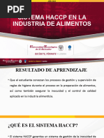 Aplicación Del Sistema Haccp