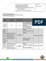 Cronograma Propuesto para Formación Complementaria