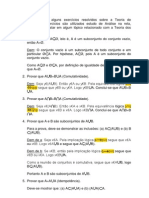 Teoria Dos Conjuntos - Exercícios Resoolvidos