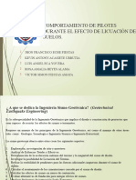 Comportamiento de Pilotes Durante El Efecto de Licuación de Suelos.