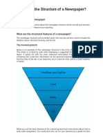 Newspaper Structure - Twinkl Teaching Wiki - Twinkl