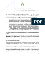 GOR-F-083 Autorización para El Tratamiento de Datos Personales V01