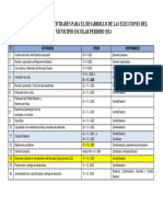 CRONOGRAMA DE ACTIVIDADES PARA EL DESARROLLO DE LAS ELECCIONES DEL MUNICIPIO ESCOLAR PERIODO 2024 - Propuesta