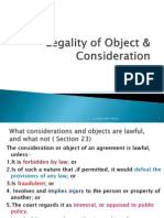 Legality of Object & Consideration