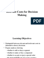 Relevant Costs For Decision Making