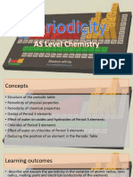 AS Chemistry - Periodicity